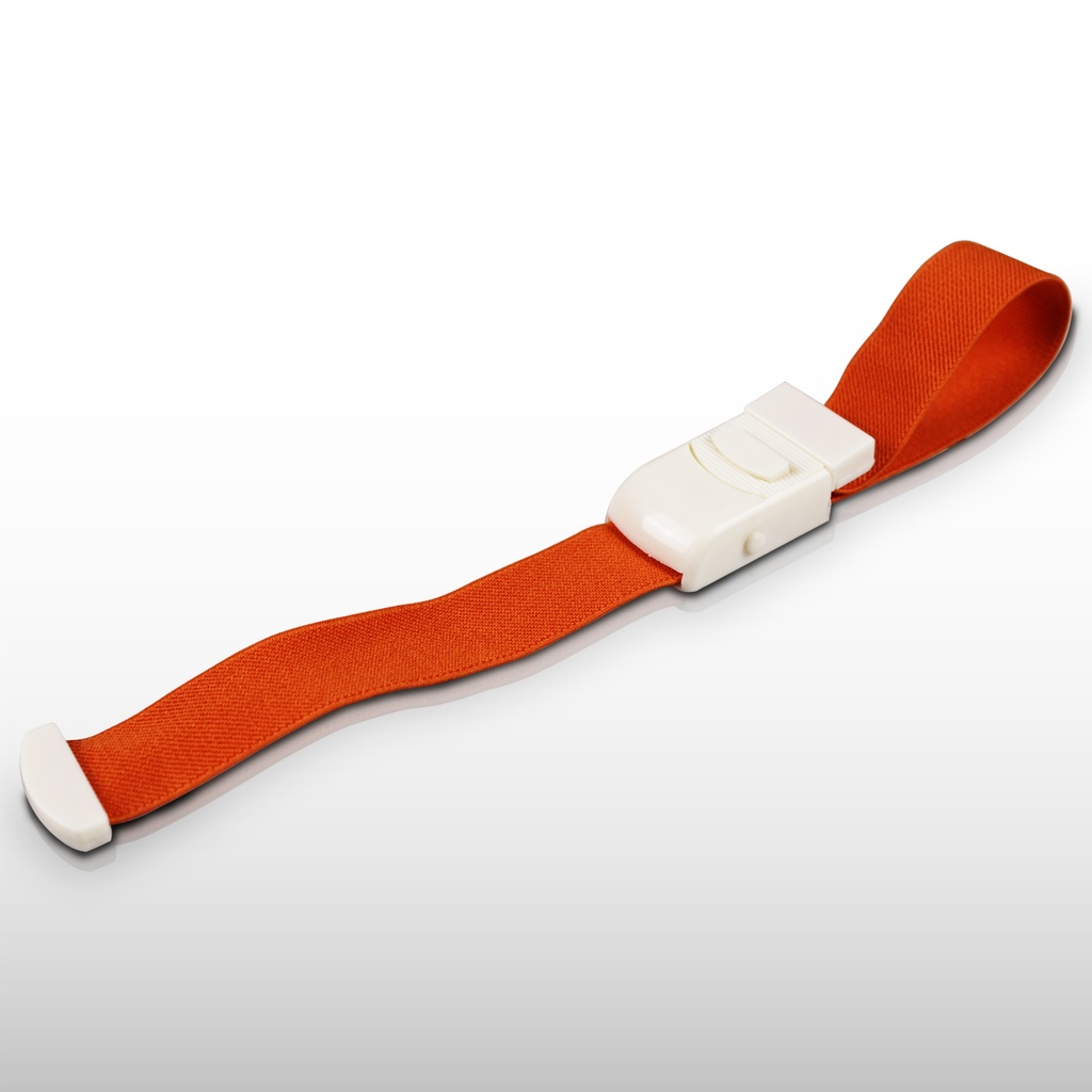 Torniquete Elástico Ligadura IV Enfermería F14 Naranja