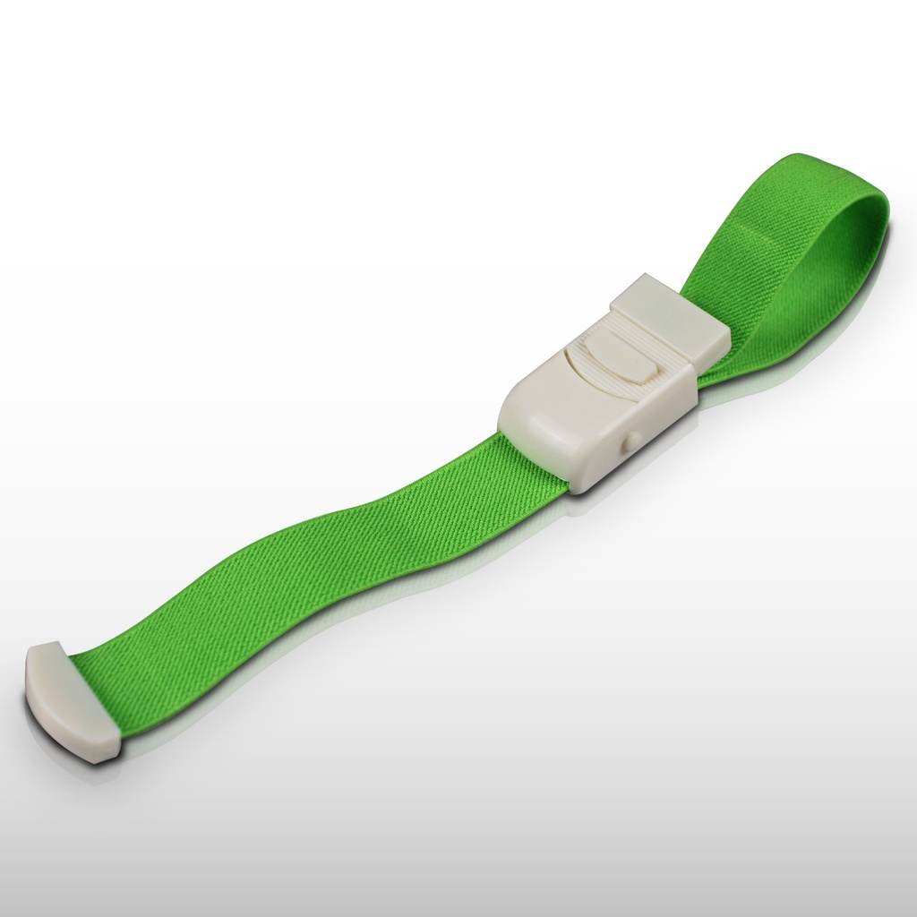 Torniquete Elástico Ligadura IV Enfermería F14 Verde Limón