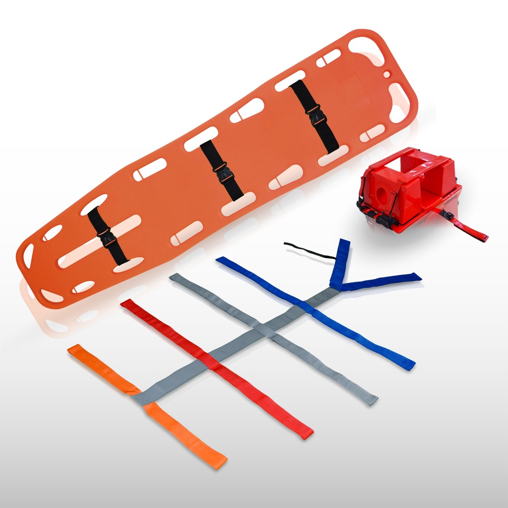 Kit de Camilla Rígida S2 con Inmovilizador y Arnés