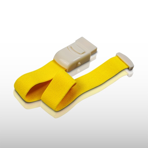 [TOR010] Torniquete Elástico Ligadura IV Enfermería F14 Amarillo